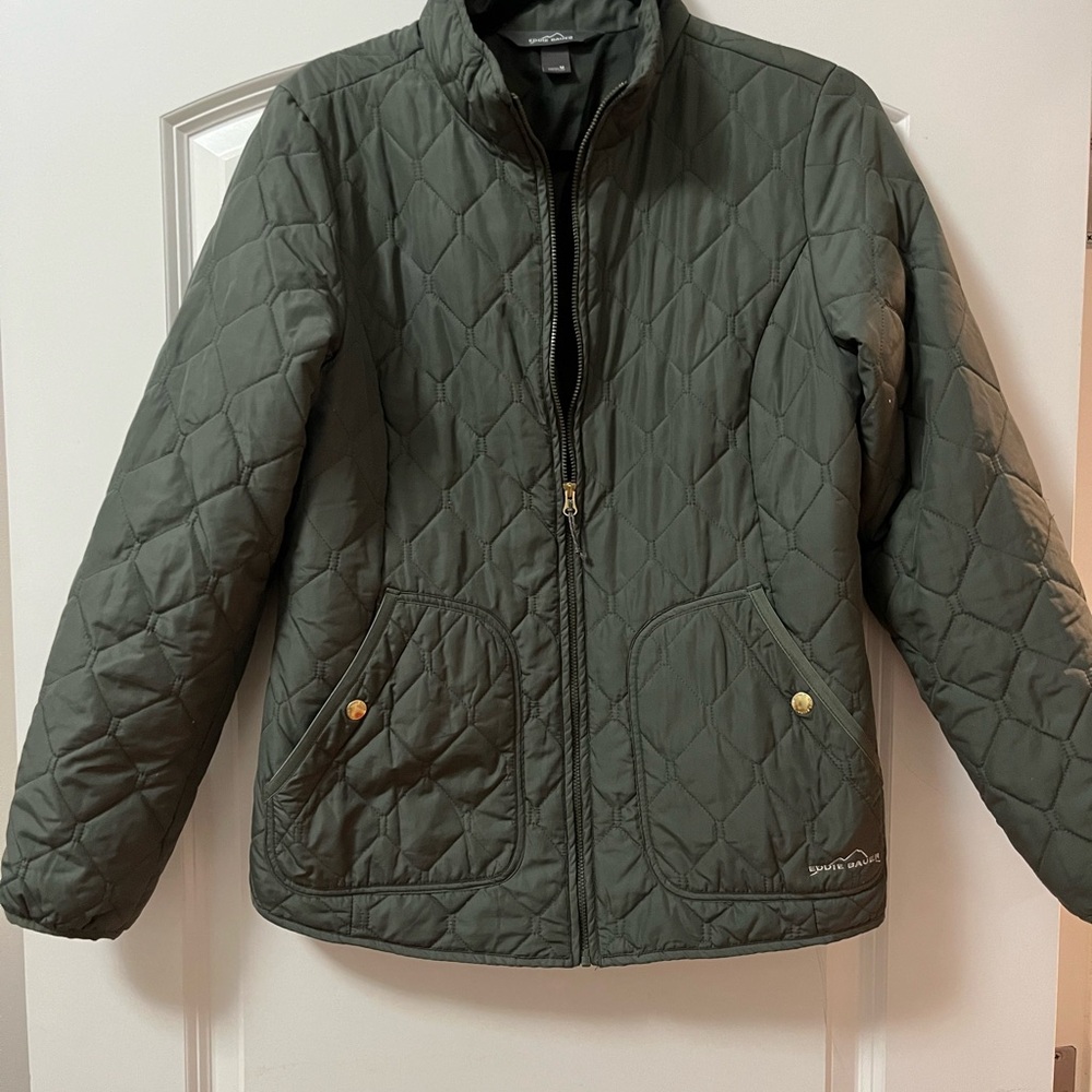 Eddie Bauer Green Quilted Jacket